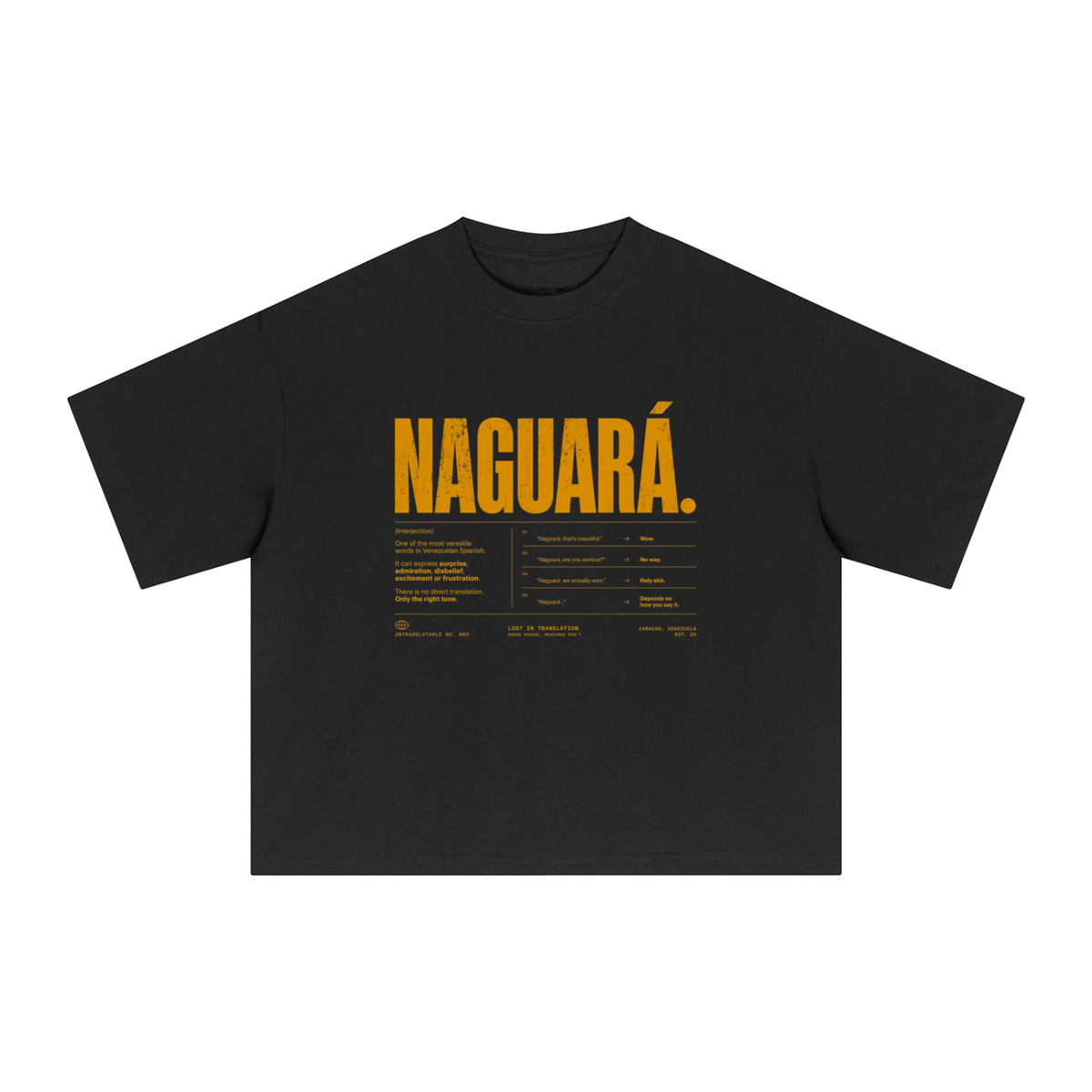 shirt,boxy,venezuela,words,language,naguara