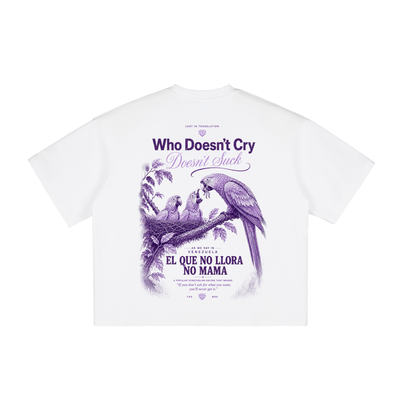 Who Doesn't Cry Doesn't Suck (Blanco)