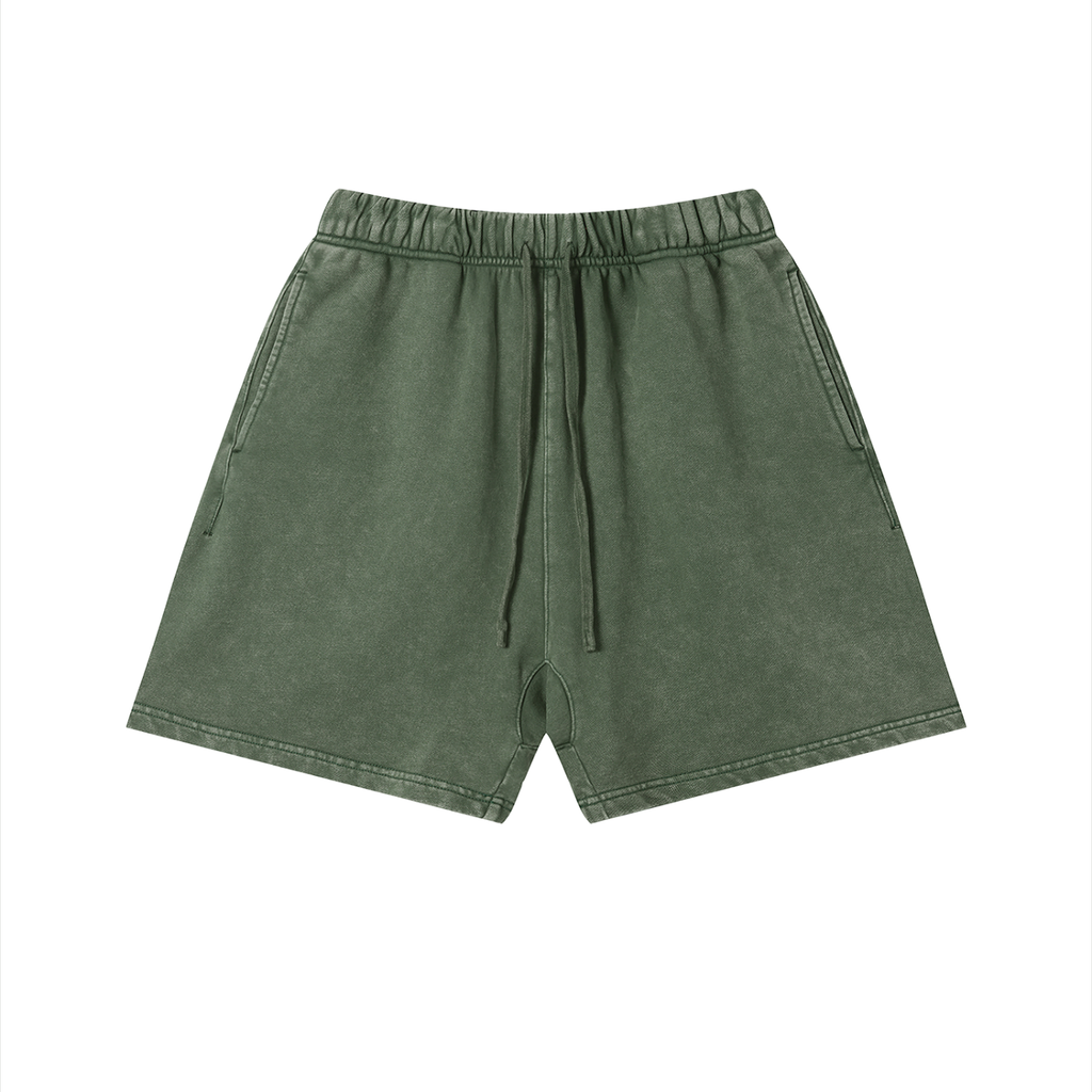 Unisex Vintage Wash Cotton Shorts