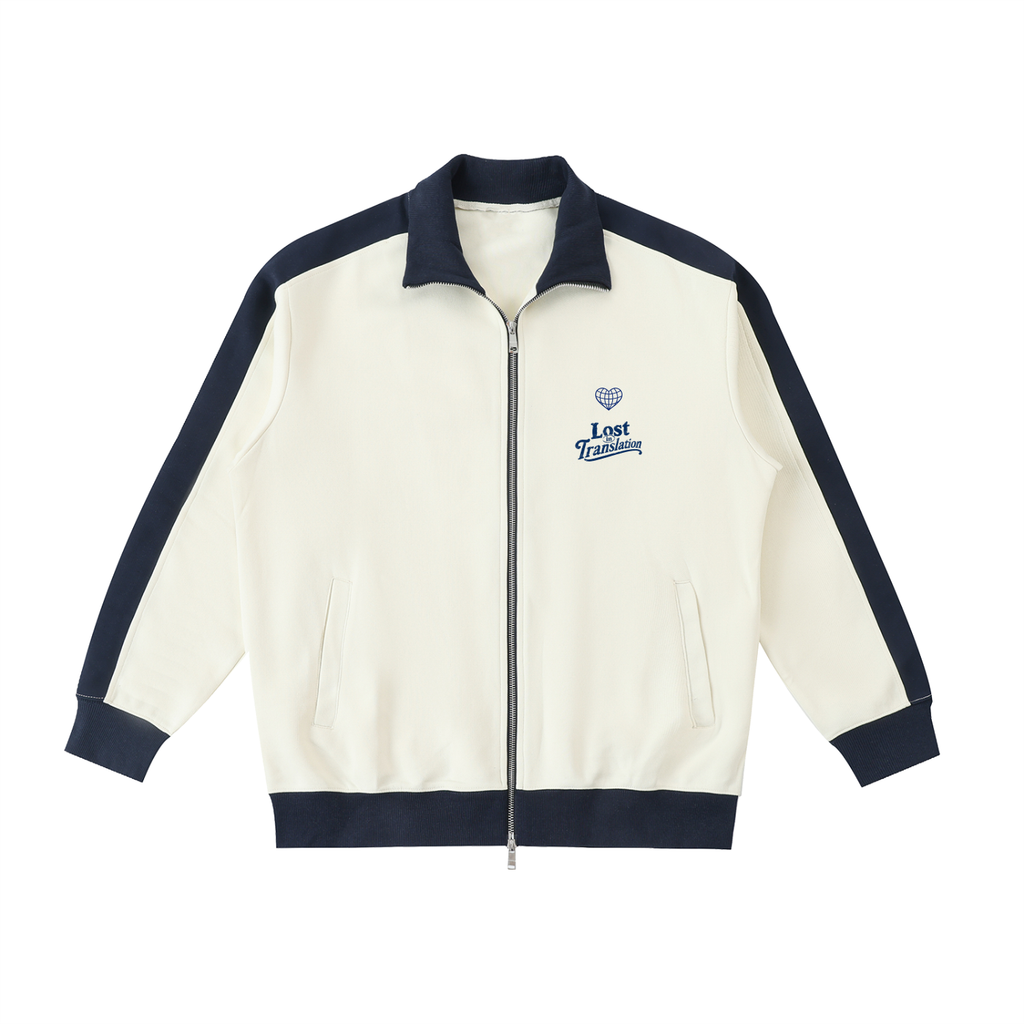 Contrast Trim Jacket (Apricot)