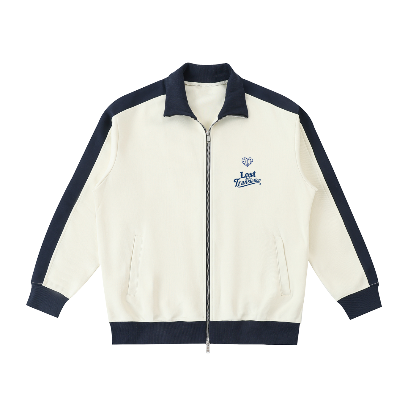 Contrast Trim Jacket (Apricot)