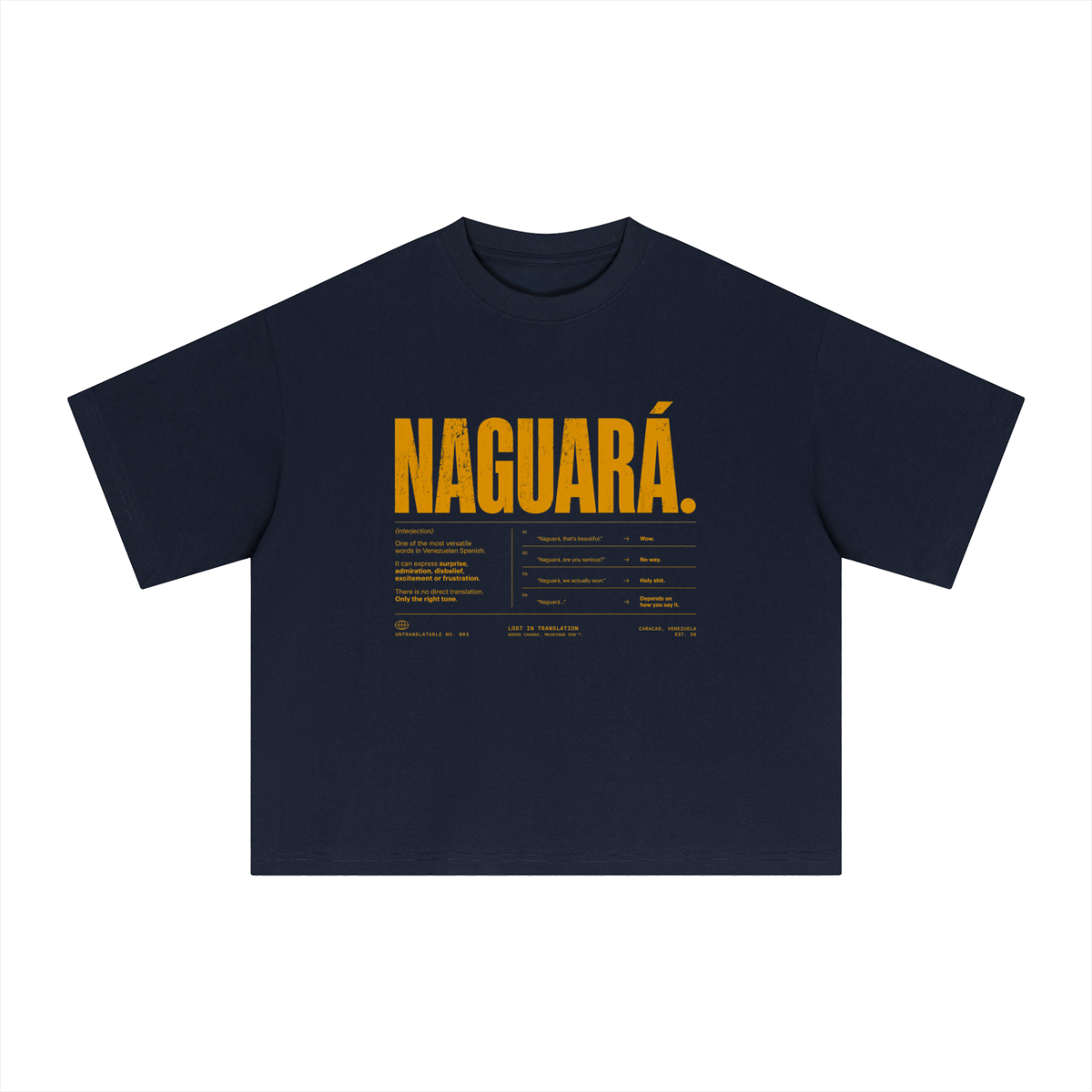 shirt,boxy,venezuela,words,language,naguara